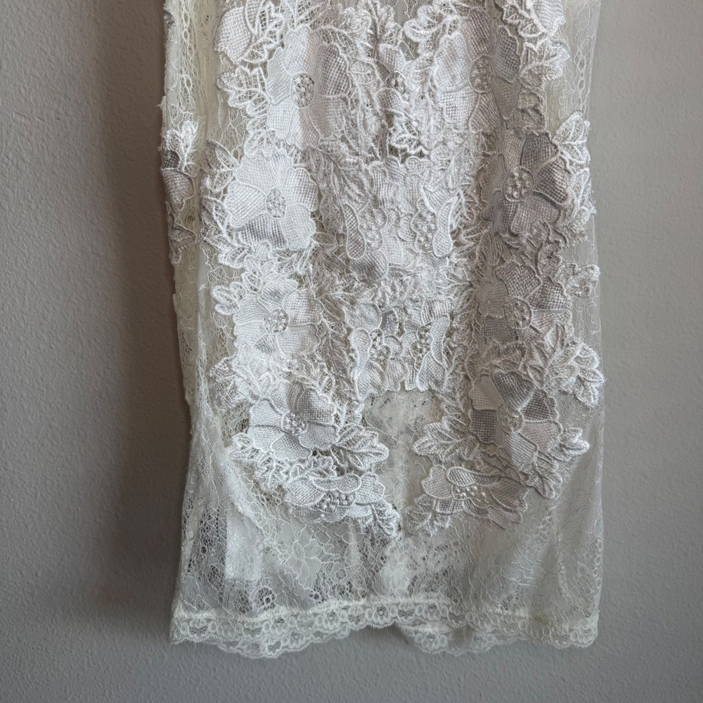 House of CB White Lace Floral Midi Slip Dress - Picture 6 of 12